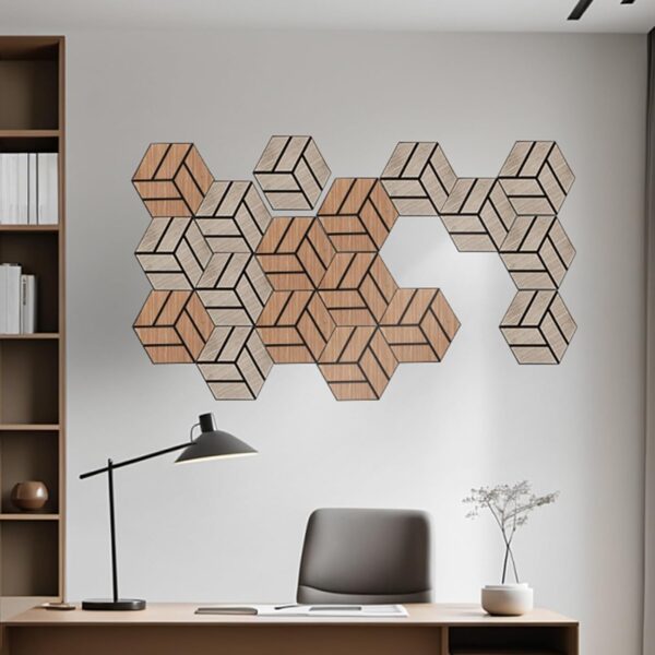 Acoustic 3D hexic Technical grey oak - Image 3