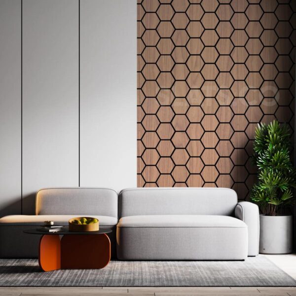 Acoustic 3D Hex Technical Walnut - Image 4