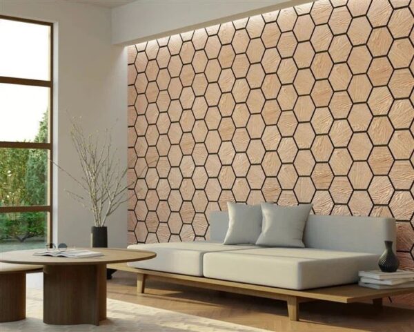 Acoustic 3D Hex Technical Walnut - Image 2